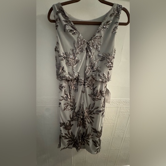 JS Collections Women's Jacqueline Blouson Midi Dress Size 2 - Picture 9 of 9